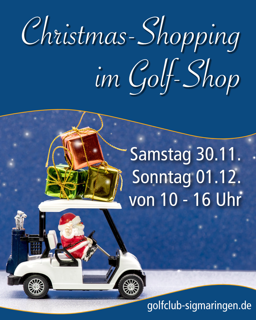 Christmas Shopping im Golf-Club Sigmaringen